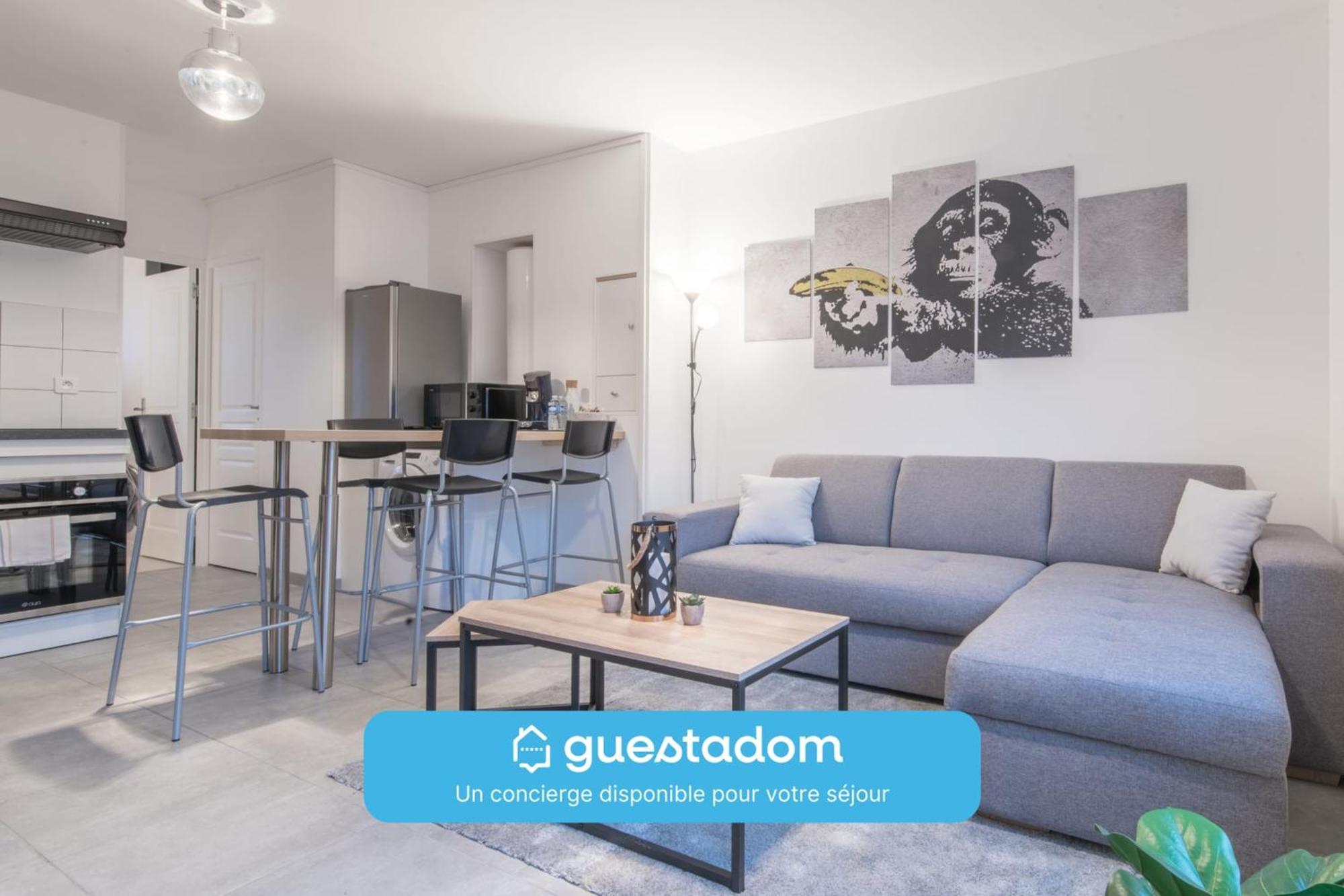 L'Urbain - 600M Gare - Parking Apartment Saint-Nazaire  Bagian luar foto